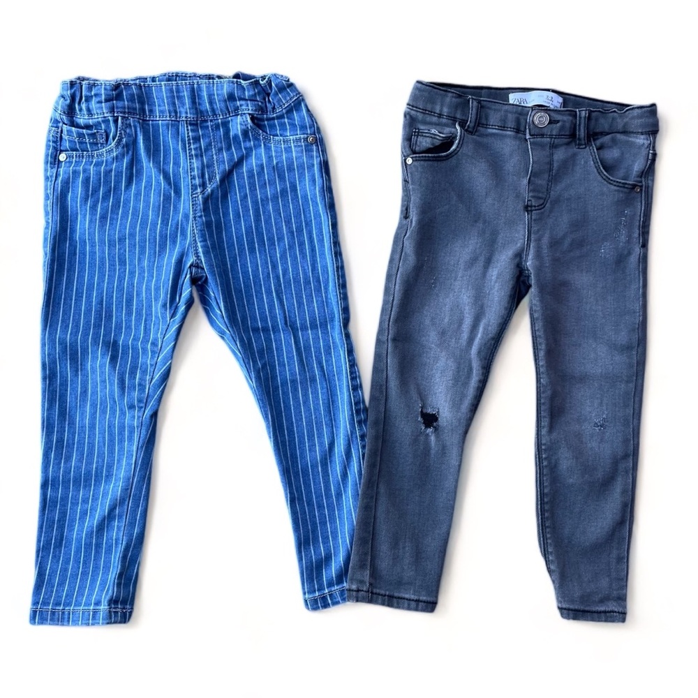 Set of Two Zara Baby Skinny Jeans Size 2-3 Years